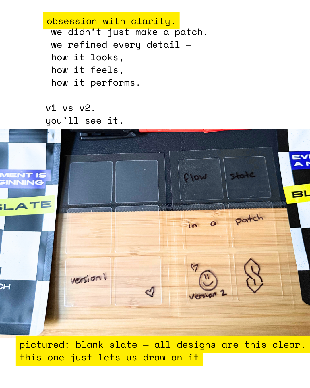blank slate (clear)